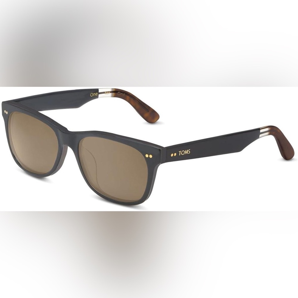 TOMS Beachmaster 301 Wayfarer Sunglasses - UNISEX, Matte Black, Polarized